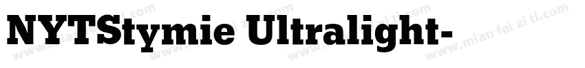 NYTStymie Ultralight字体转换